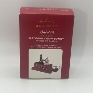 2020 Hallmark Keepsake "Sledding Snow Bunny" Ornament